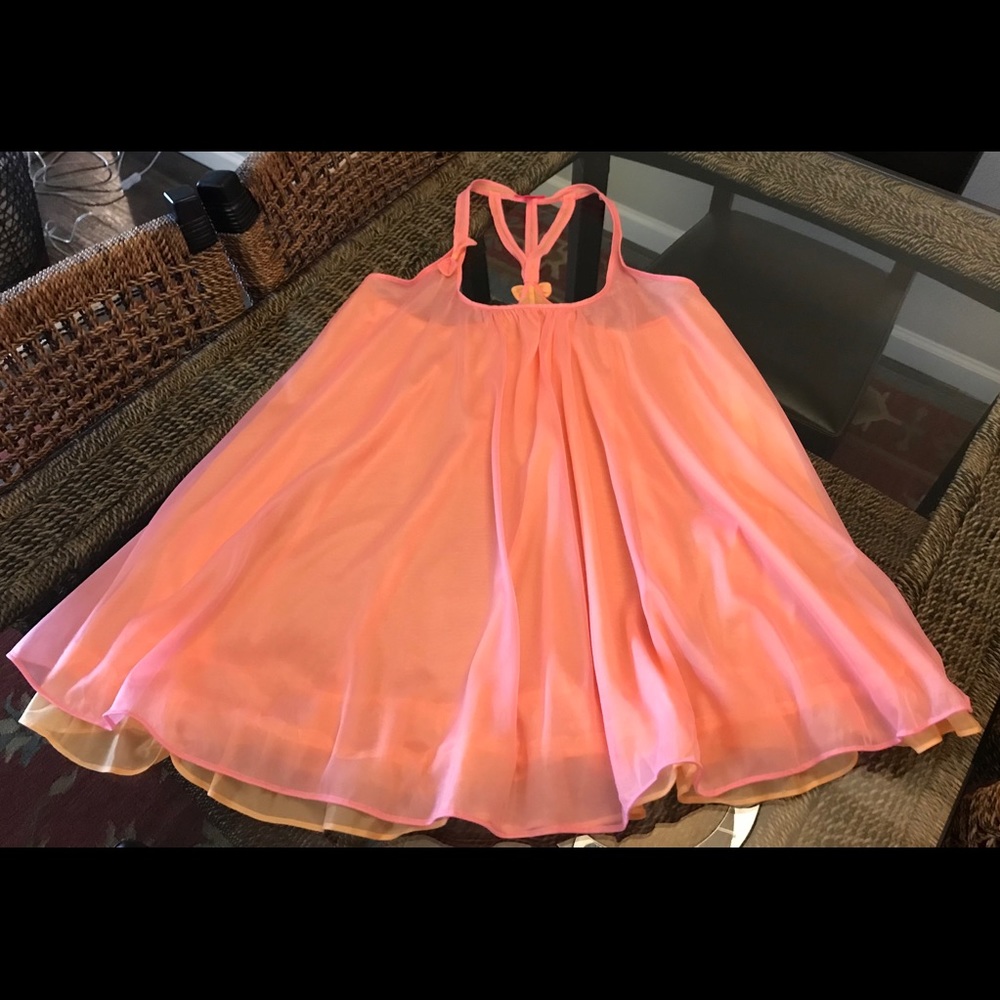 Never Worn- Betsey Johnson Salmon Babydoll